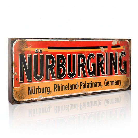 Nurburgring Circuit: Vintage Style Tribute Sign