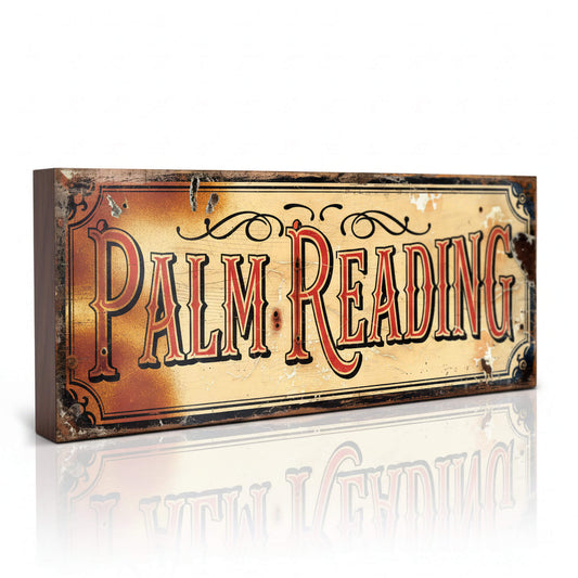 Palm Reading Sign Fortune Teller Circus
