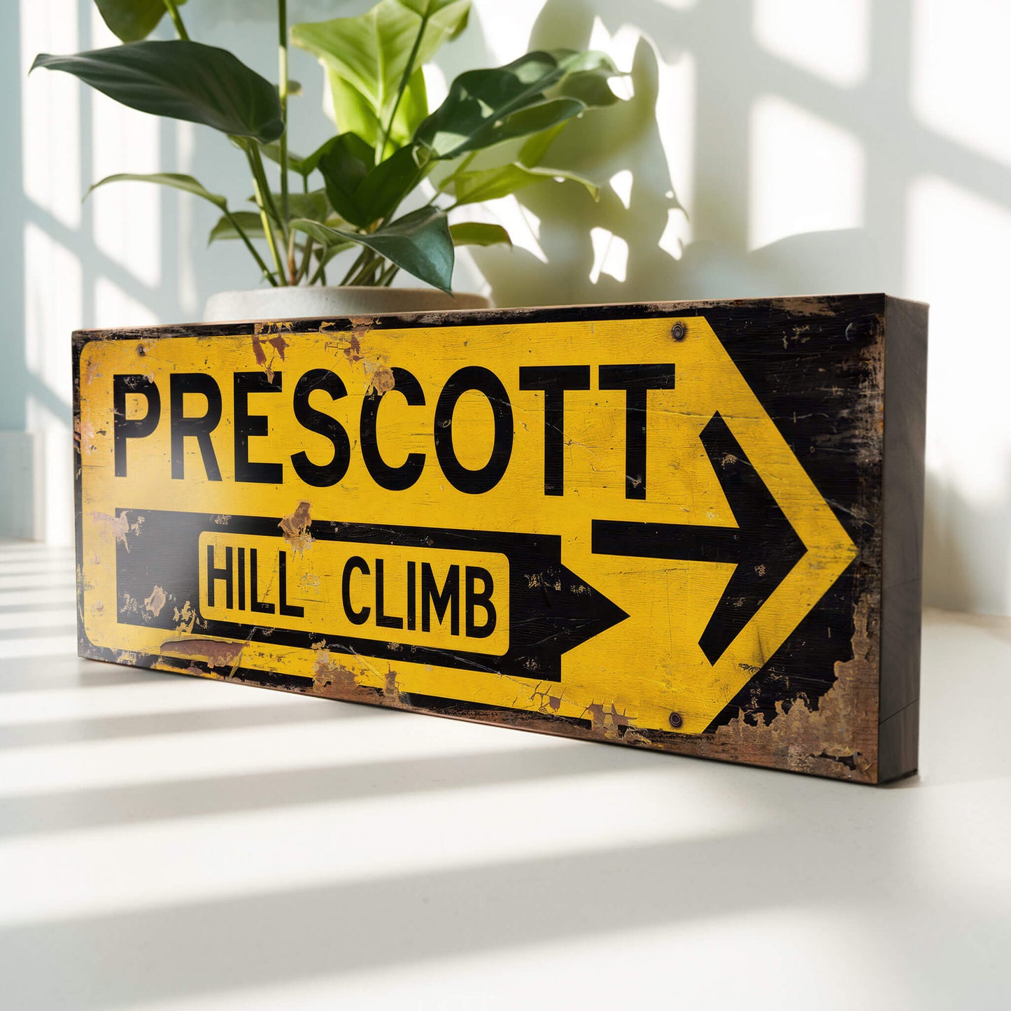 Prescott Hill Climb : Vintage Style Tribute Sign