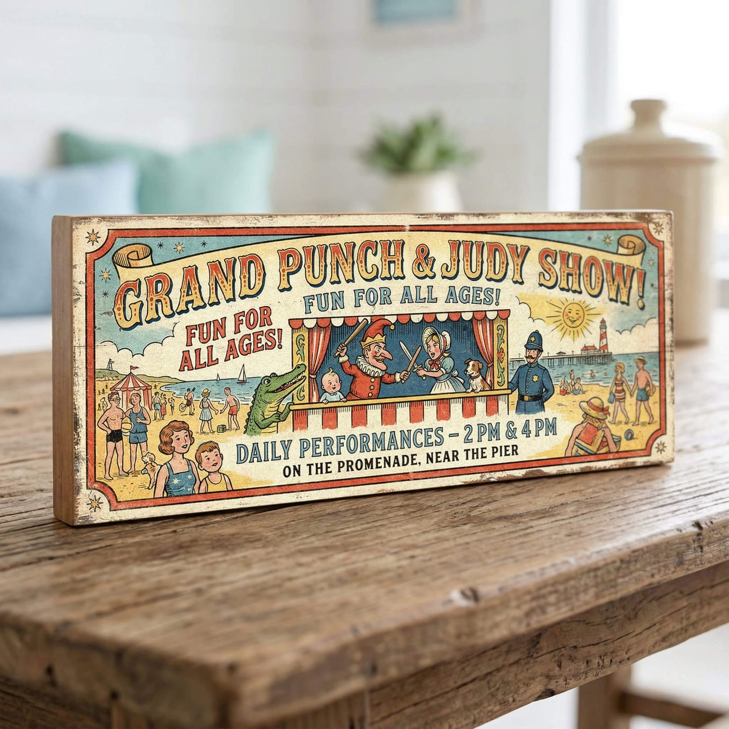 Grand Punch & Judy Show Seaside Promenade Sign