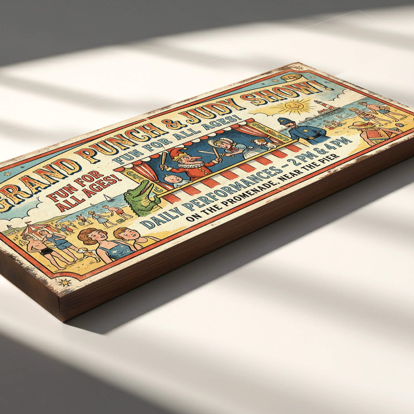 Grand Punch & Judy Show Seaside Promenade Sign