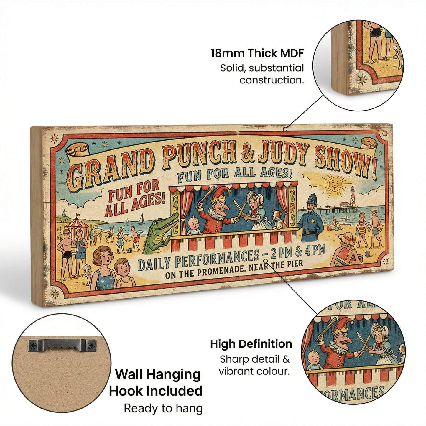 Grand Punch & Judy Show Seaside Promenade Sign