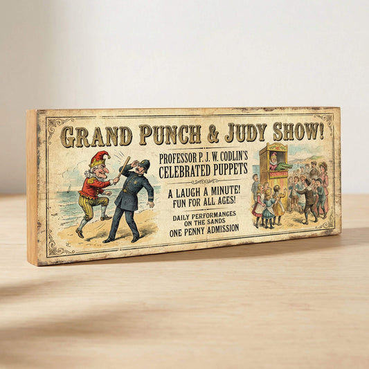 Grand Punch & Judy Show Victorian Bill Poster Sign