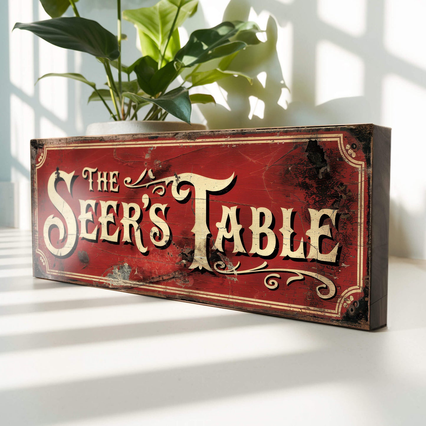 The Seer’s Table Fortune Teller Sign
