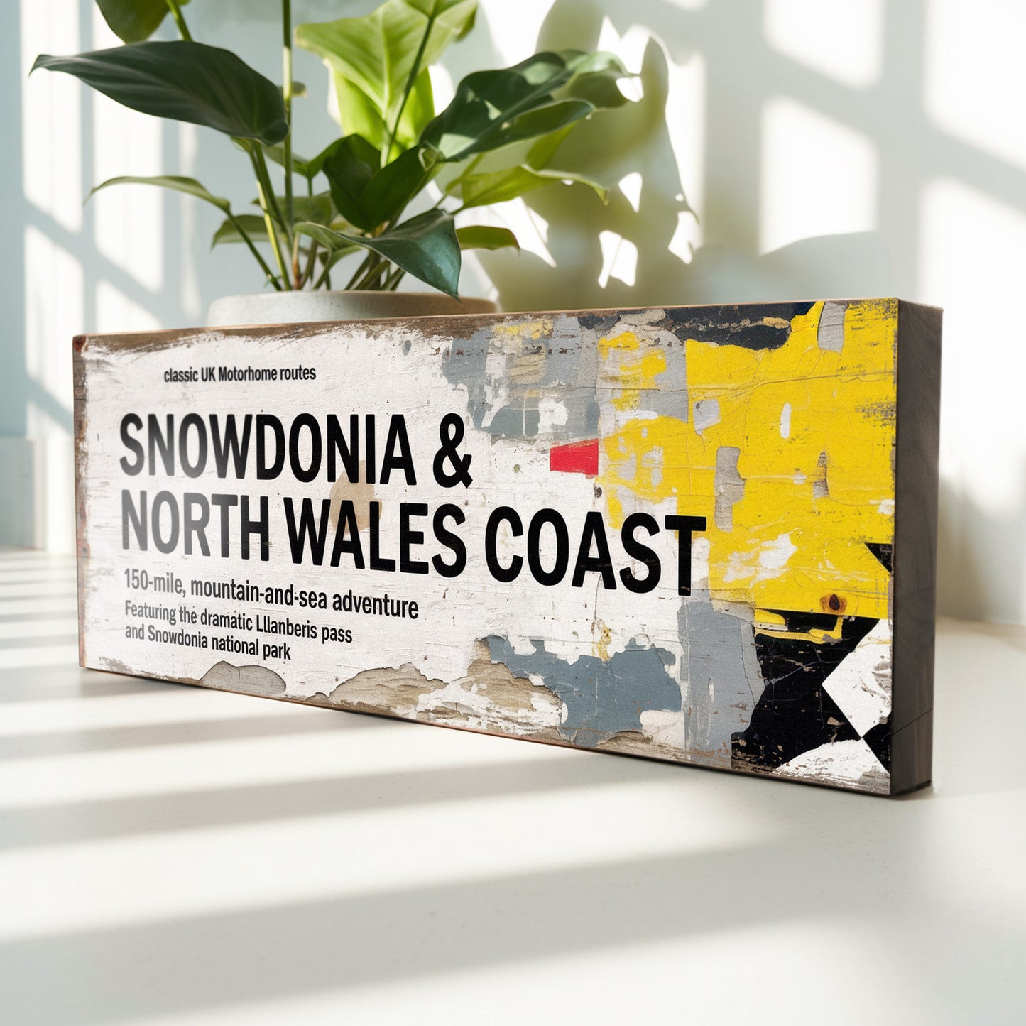 Snowdonia & North Wales Coast Classic UK Motorhome Route Sign