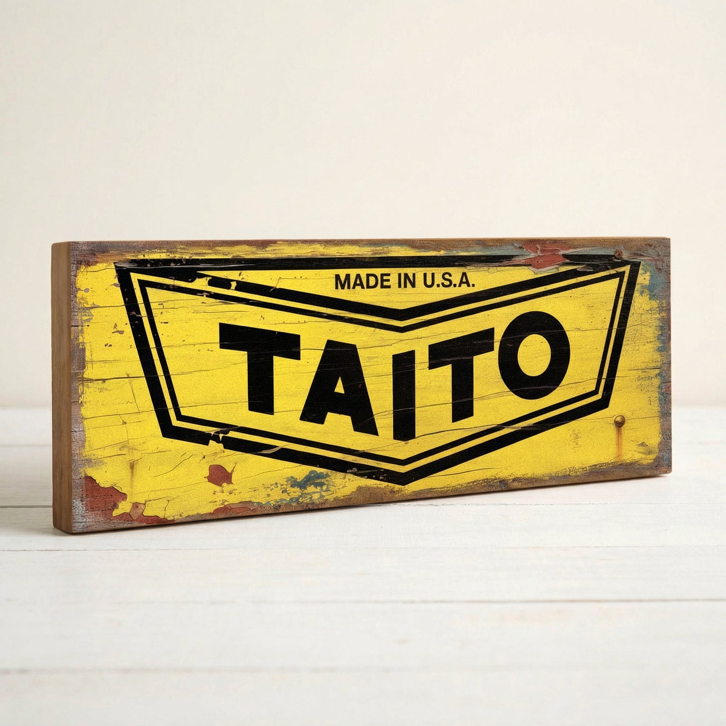 Taito Retro Arcade Gaming Logo Sign