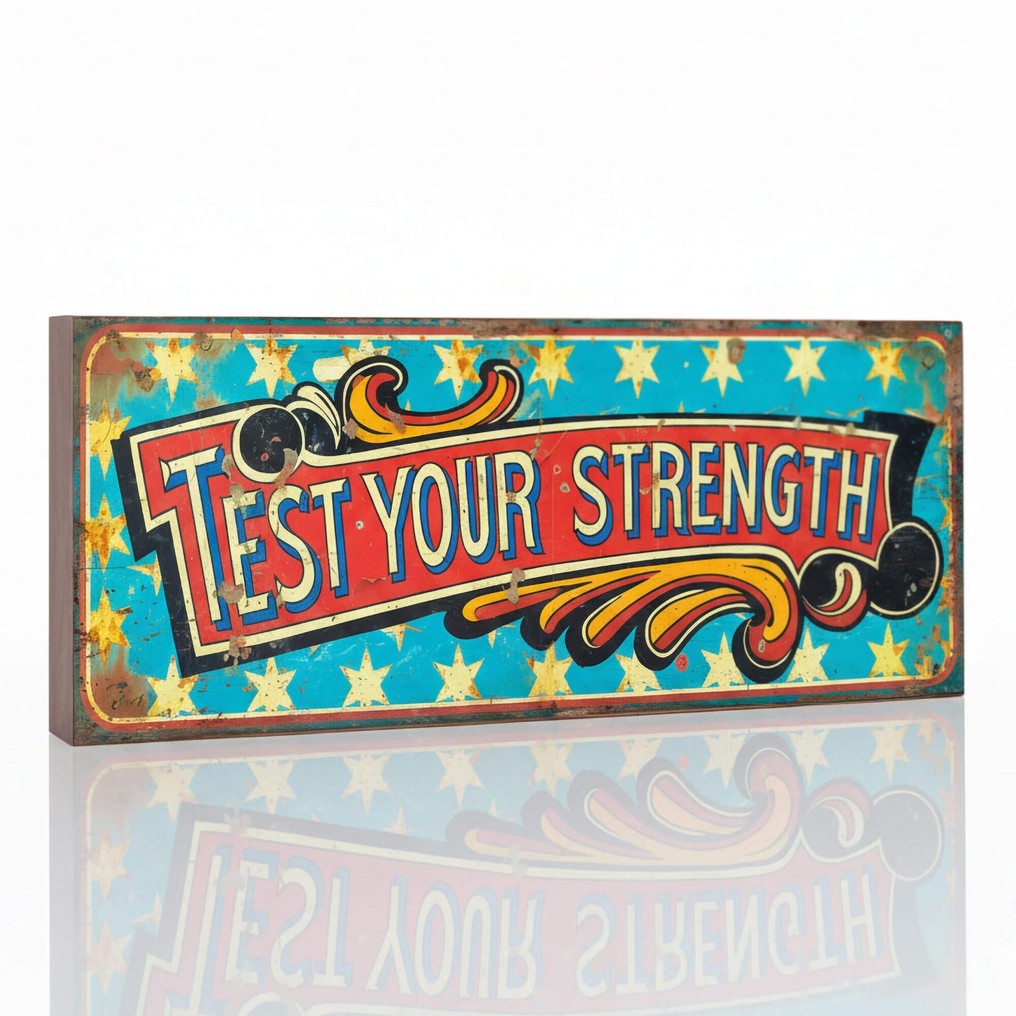 Test Your Strength Circus Sign