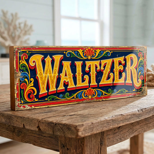 Waltzer Vintage Style Fairground Sign