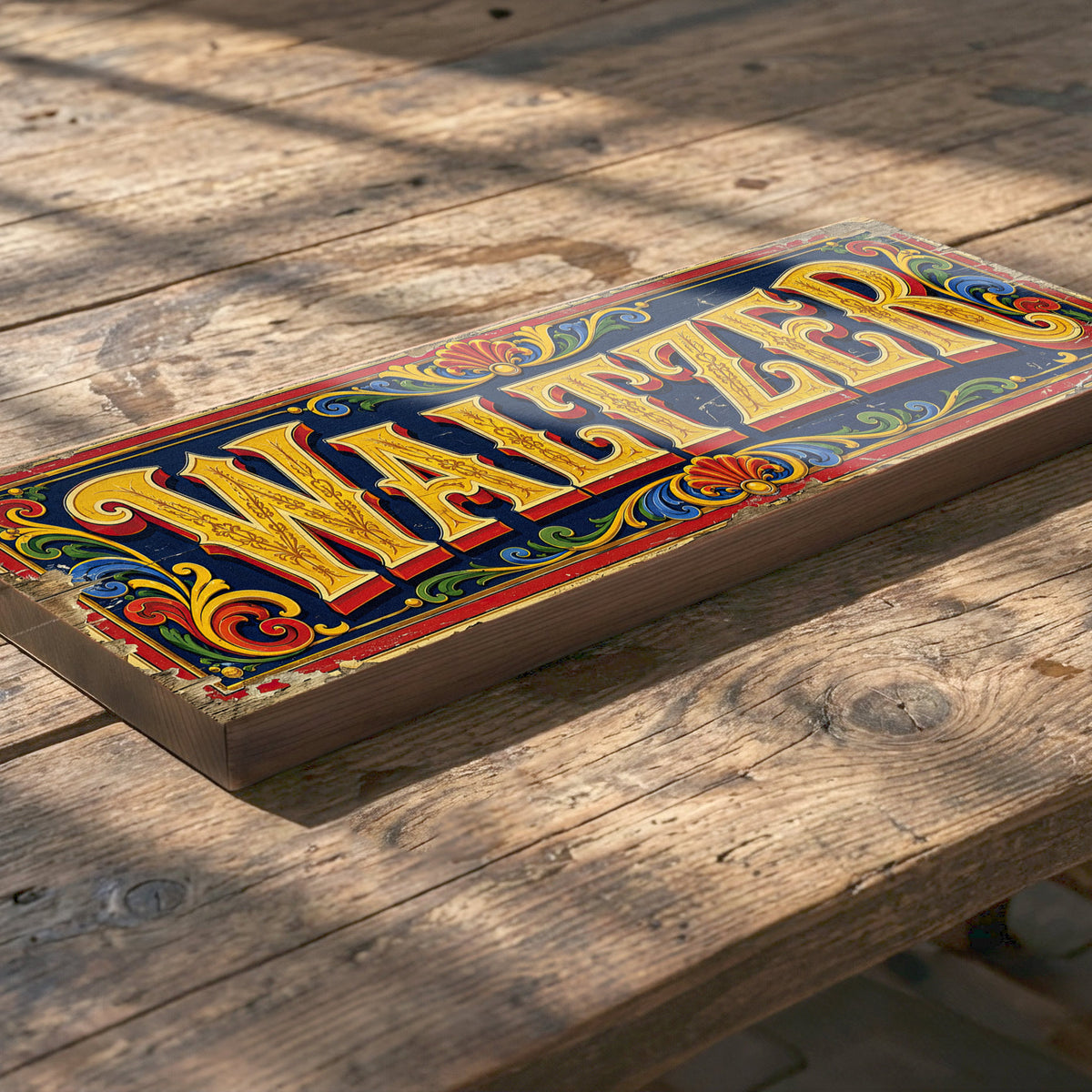 Waltzer Vintage Style Fairground Sign