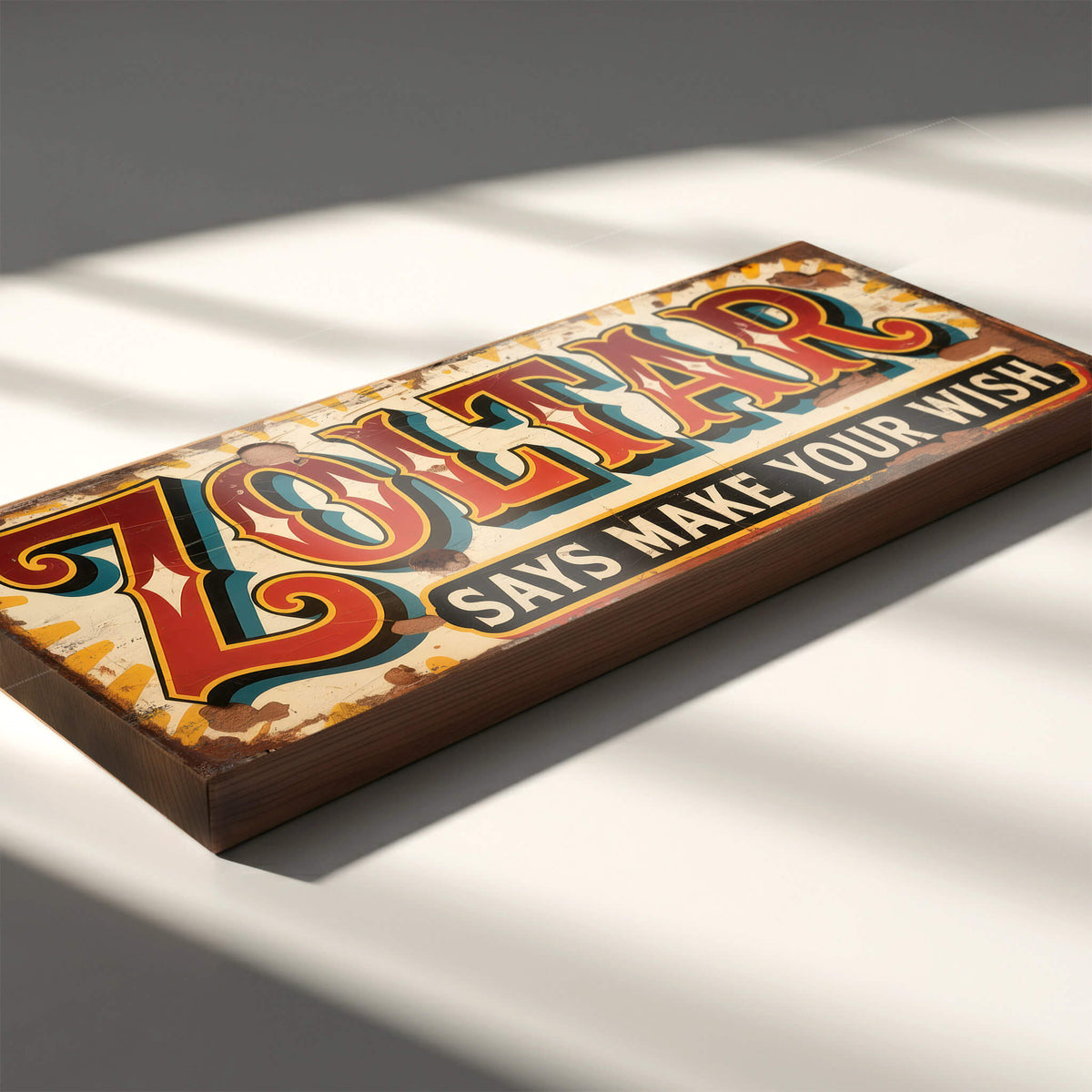 Fortunate Sign Zoltar Says Make Your Wish Vintage Style Retro Fortune Teller Sign ...
