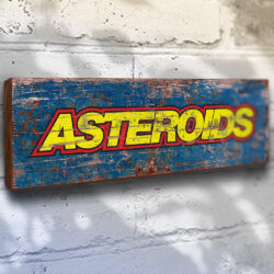 Asteroids Arcde Gaming Sign
