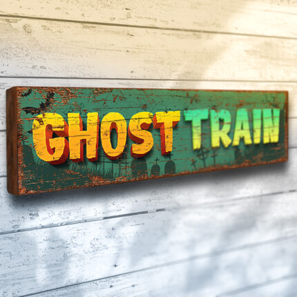 Ghost Train Fairground Sign