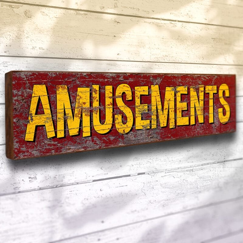 amusements sign