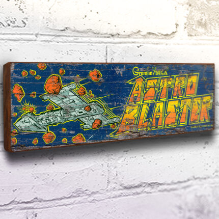 Astro Blaster Retro Arcade Game Sign