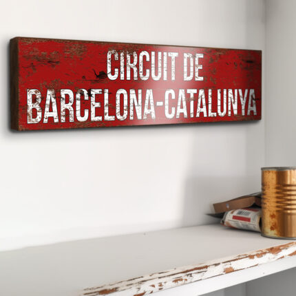 circuit de barcelona motor racing circuit sign