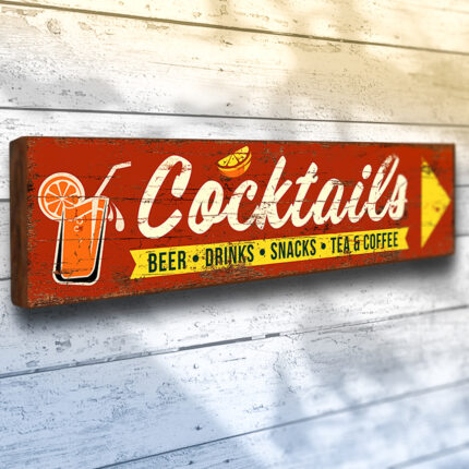 Cocktails Bar and Pub Sign
