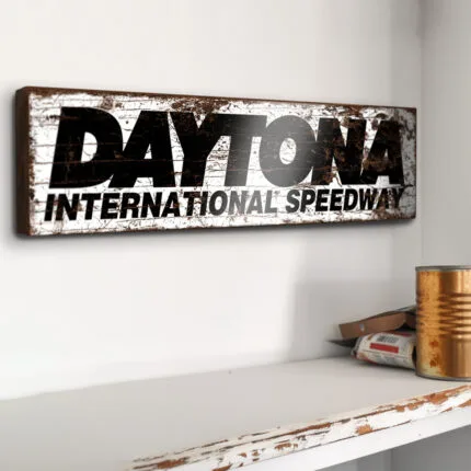 Daytona Speedway Vintage Style Garage Sign