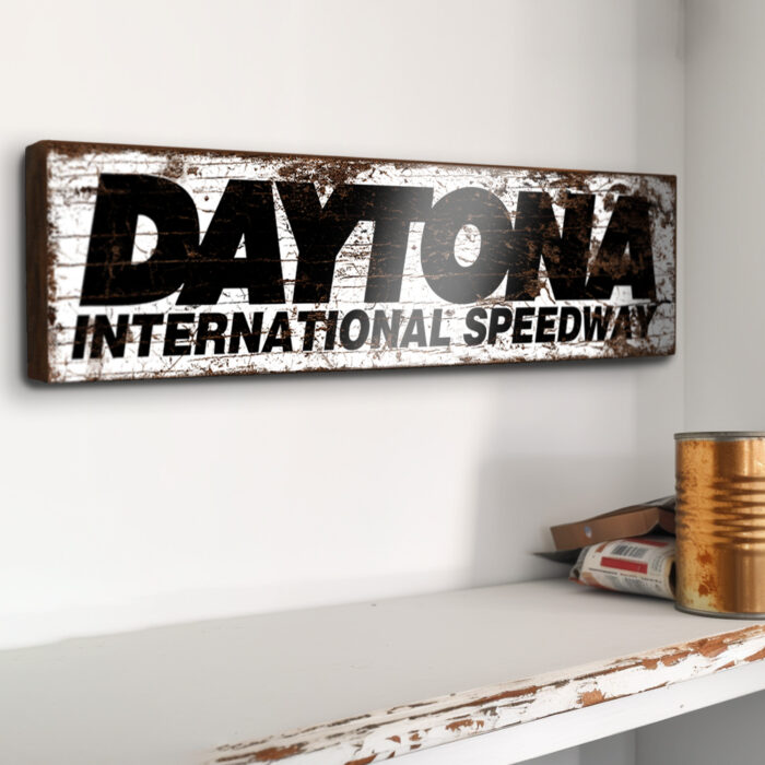 Daytona Speedway Vintage Style Garage Sign
