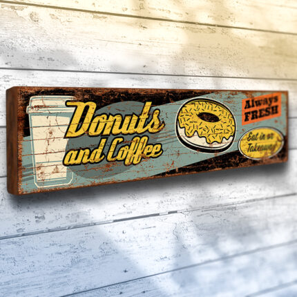 Donuts and Coffee Cafe Sign