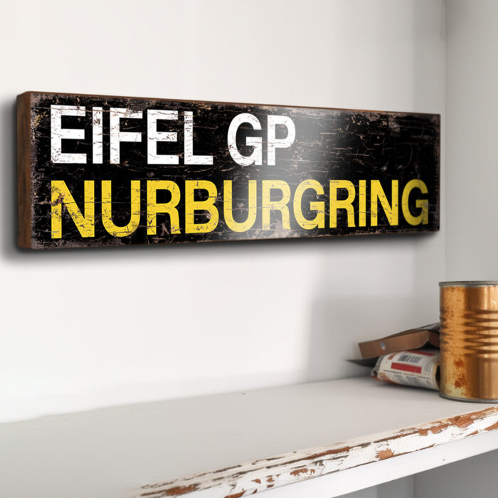 Nurburgring sign Eifel GP vintage style motor racing sign