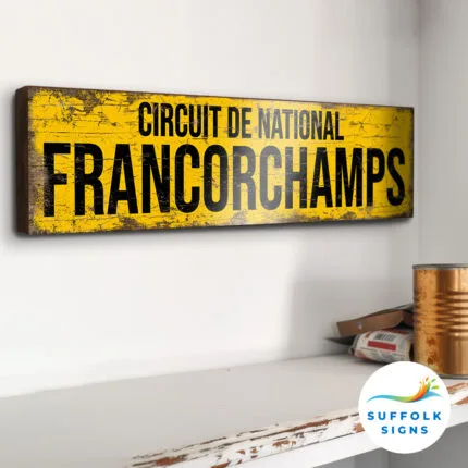 Francorchamps Race Circuit Sign