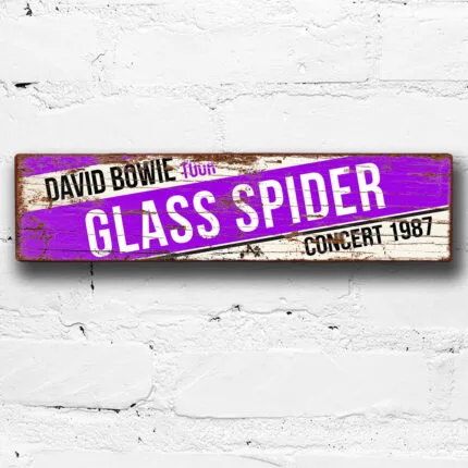 David Bowie Glass Spider Tour Sign