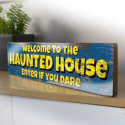 Haunted House retro style funfair sign