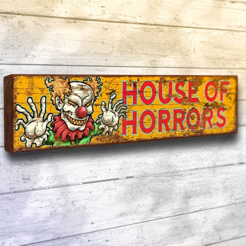 House of Horrors Fun Fair Sign