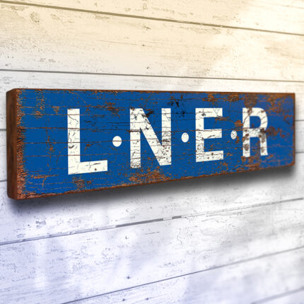 LNER railway wooden sign