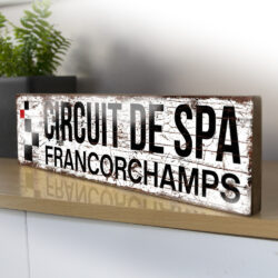 Circuit de Spa Francorchamps Vintage Style Sign