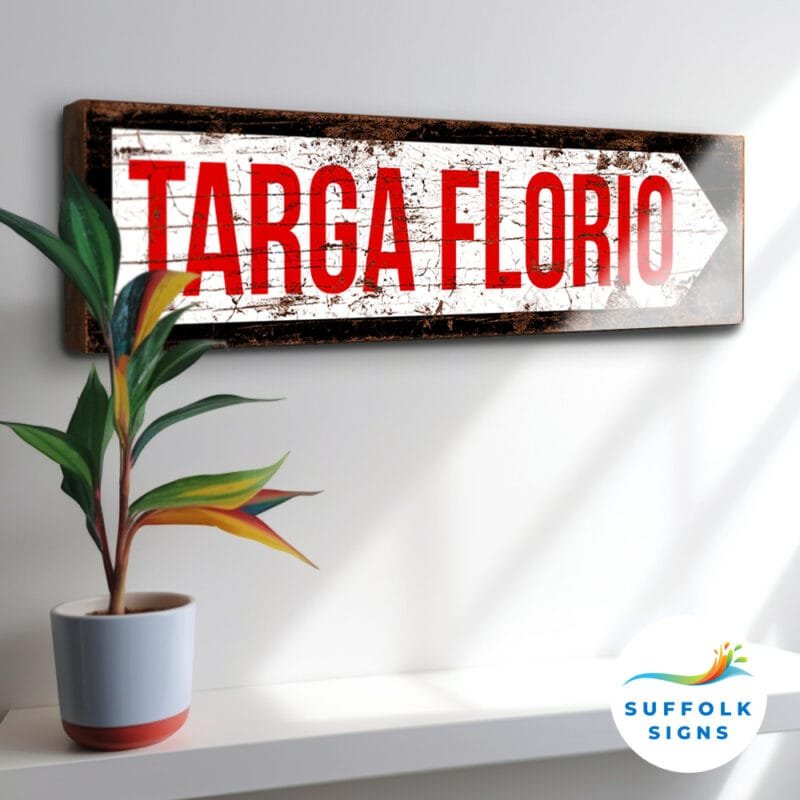 Targo Florio Race Track Racing sign