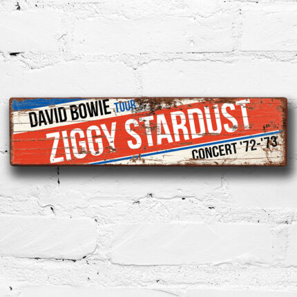 David Bowie Ziggy Stardust Tour Sign