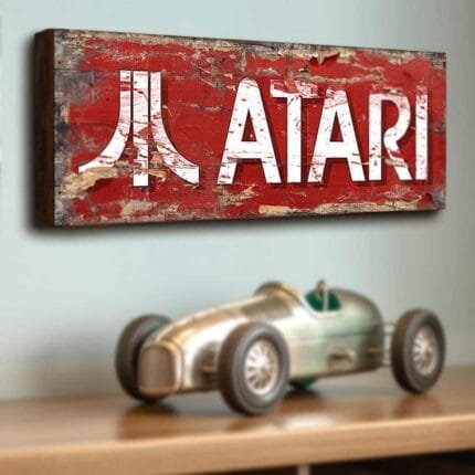 Atari retro arcade gaming sign