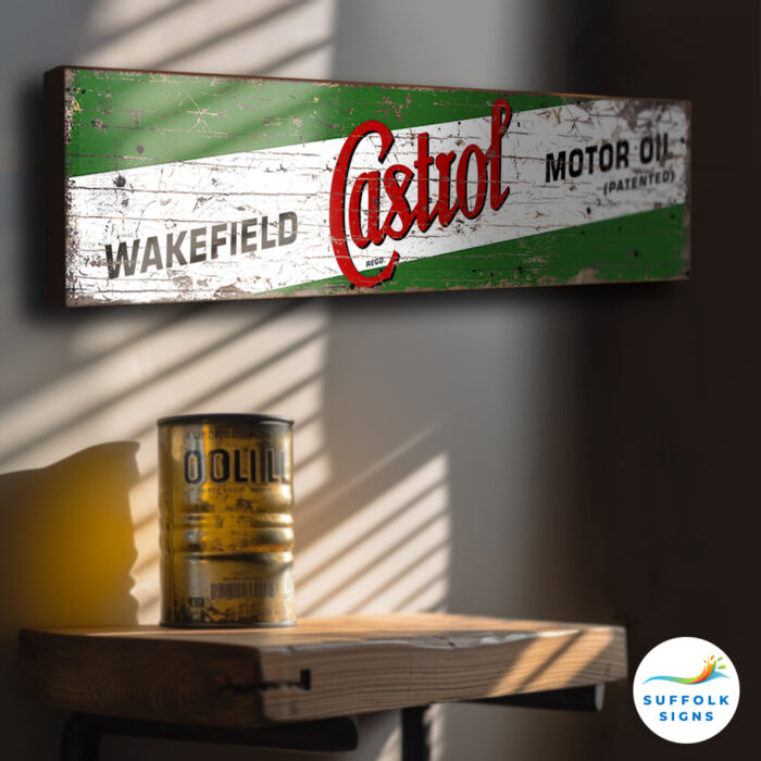 Castrol Motor Oil Vintage Style Sign