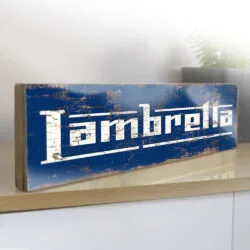 Lambretta Sign Vintage Style Scooter Sign