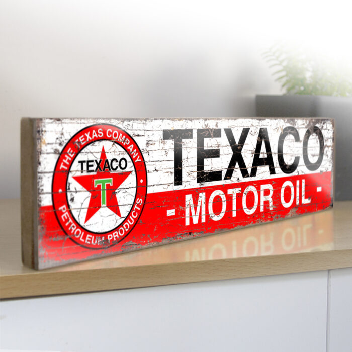 Texaco Motor Oil Vintage Style Sign