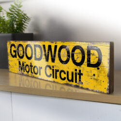 Goodwood Motor Circuit Vintage Style Sign - Capture the Thrill of Motorsport History