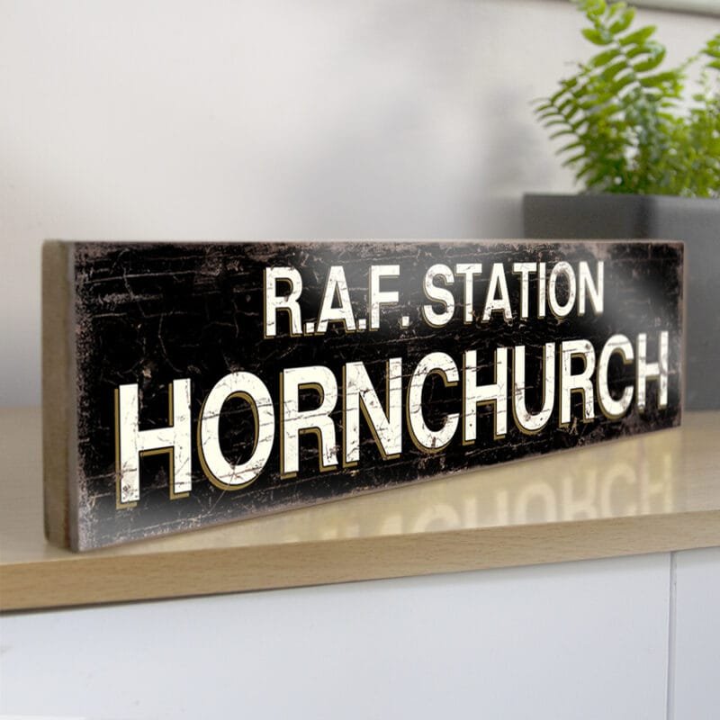 RAF Station Hornchurch Sign - Enhance Your Space with Vintage Aviation Appeal