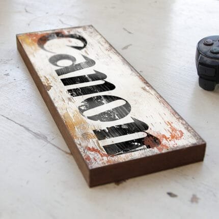 Canon Camera Wooden Sign, Black on White,. Handmade vintage style camera shop display sign