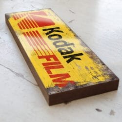 Kodak film logo wooden handmade sign