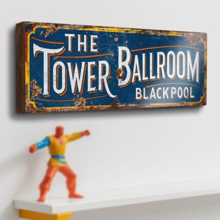 Retro Tower Ballroom wooden sign for vintage home decor